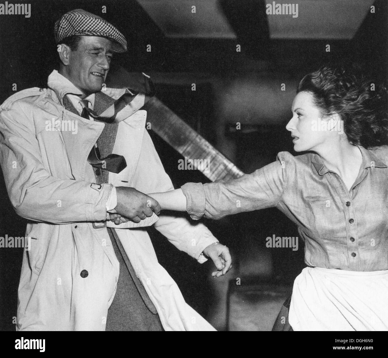 THE QUIET MAN 1952 Republic film with John Wayne and Maureen O'Hara Stock Photo