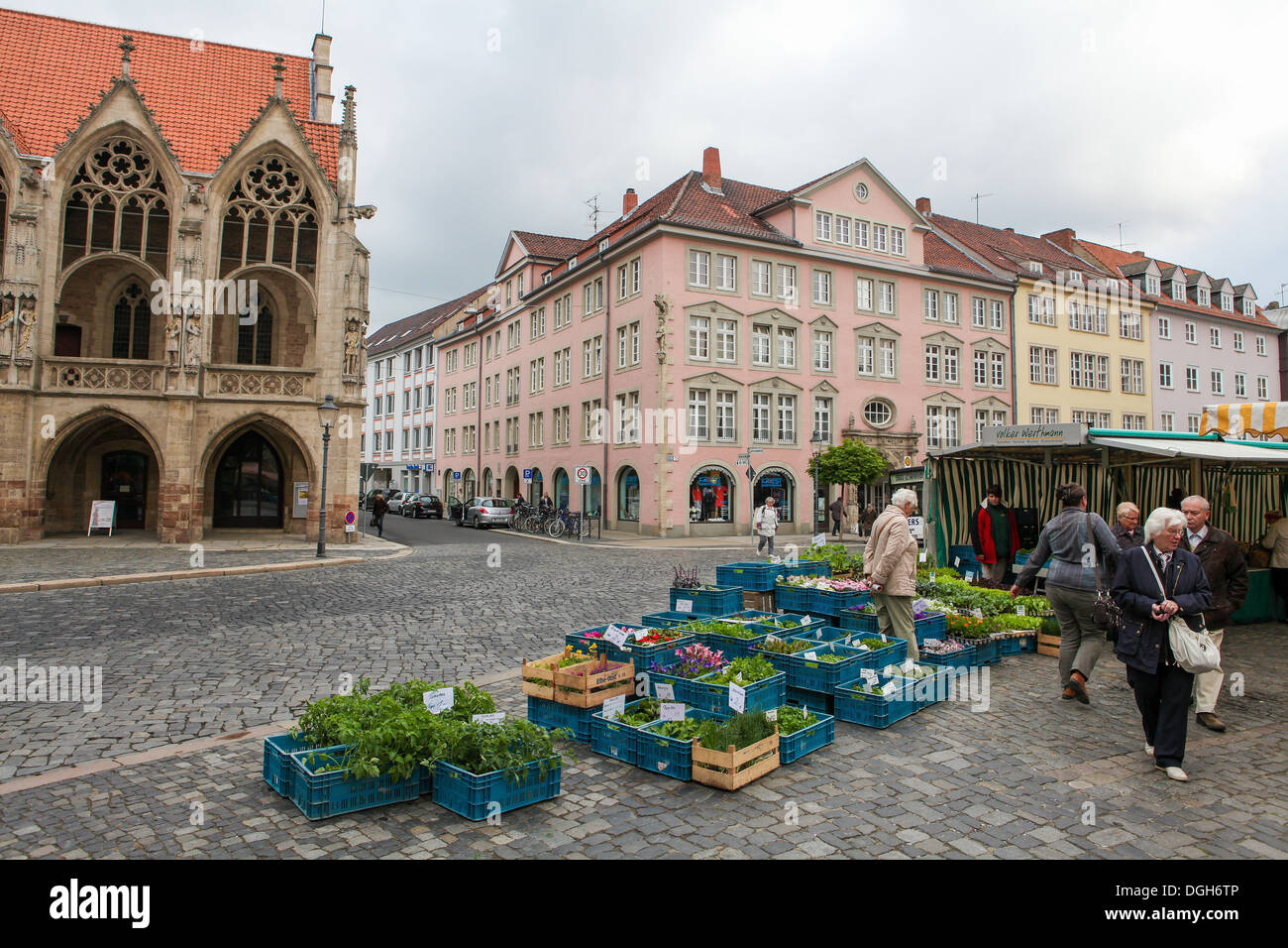 Altstadtmarkt, the square in front of the Martini church in Braunschweig, Niedersachsen, Germany Stock Photo