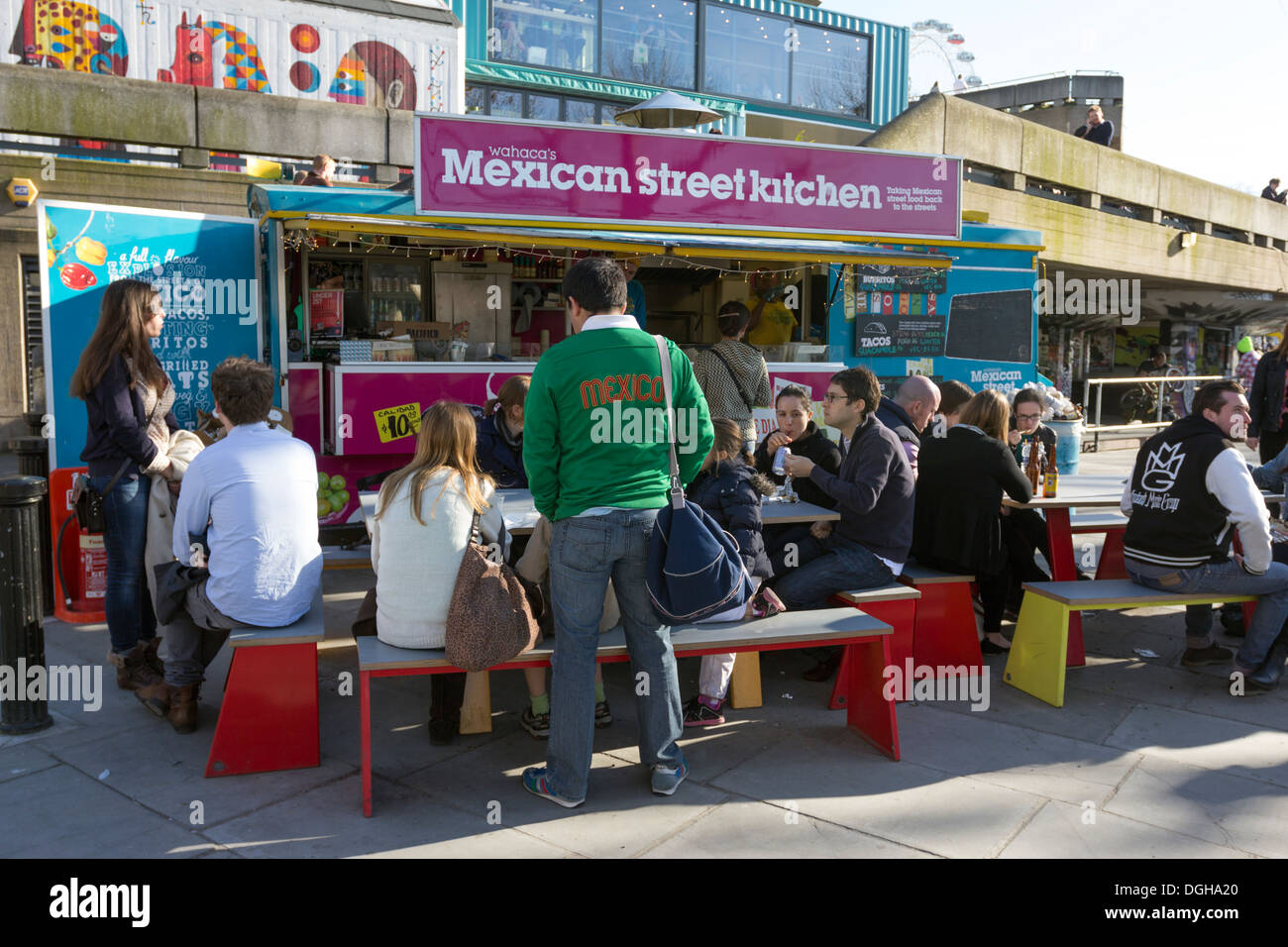 Mexican Street Kitchen - South Bank - London Stock Photo