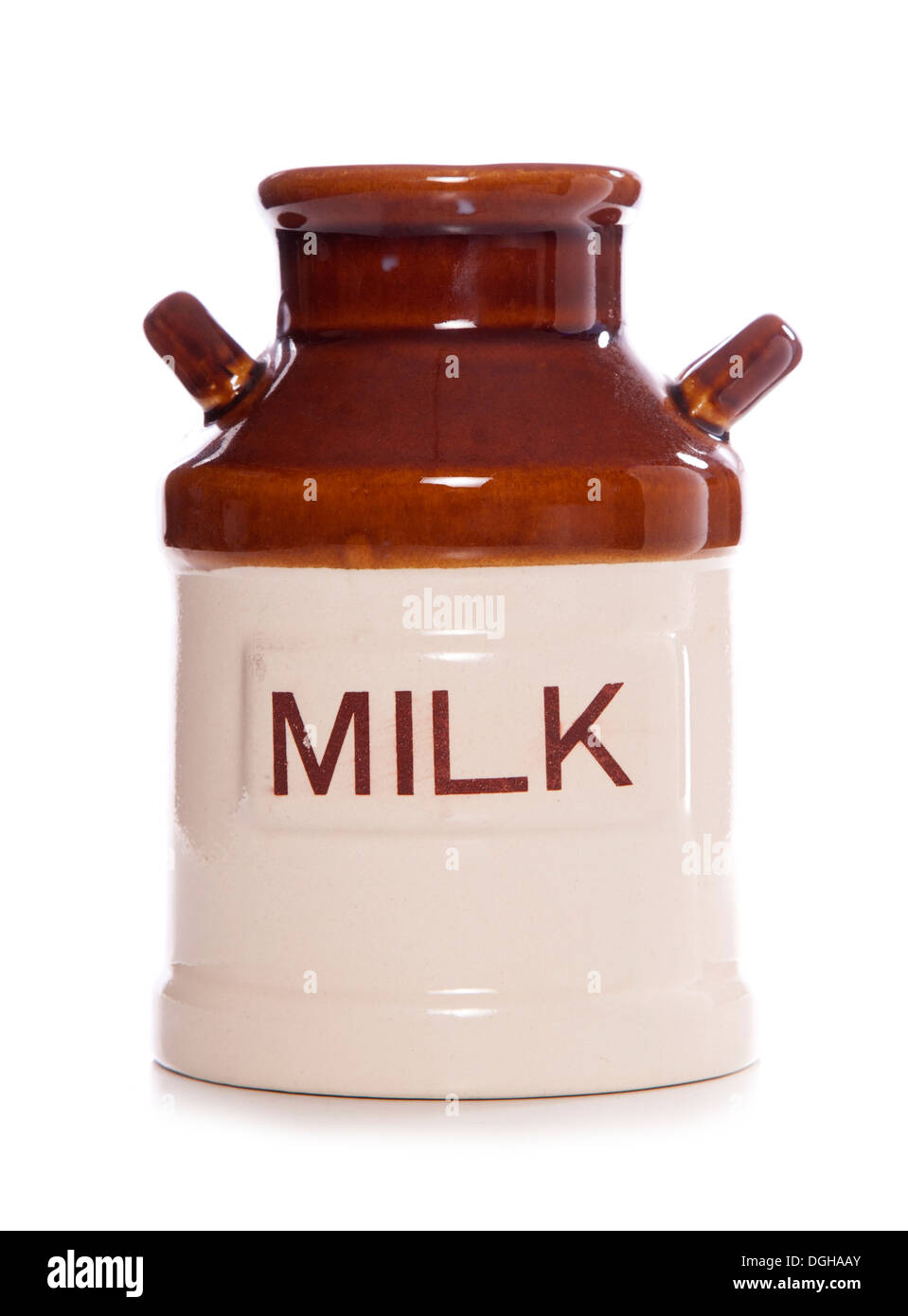 vintage milk jug studio cut out Stock Photo - Alamy