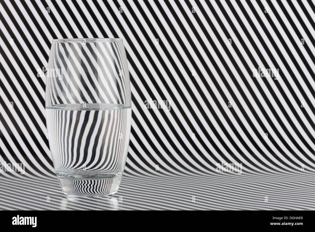 optical distortion pattern with refraction dispersion of light through ...