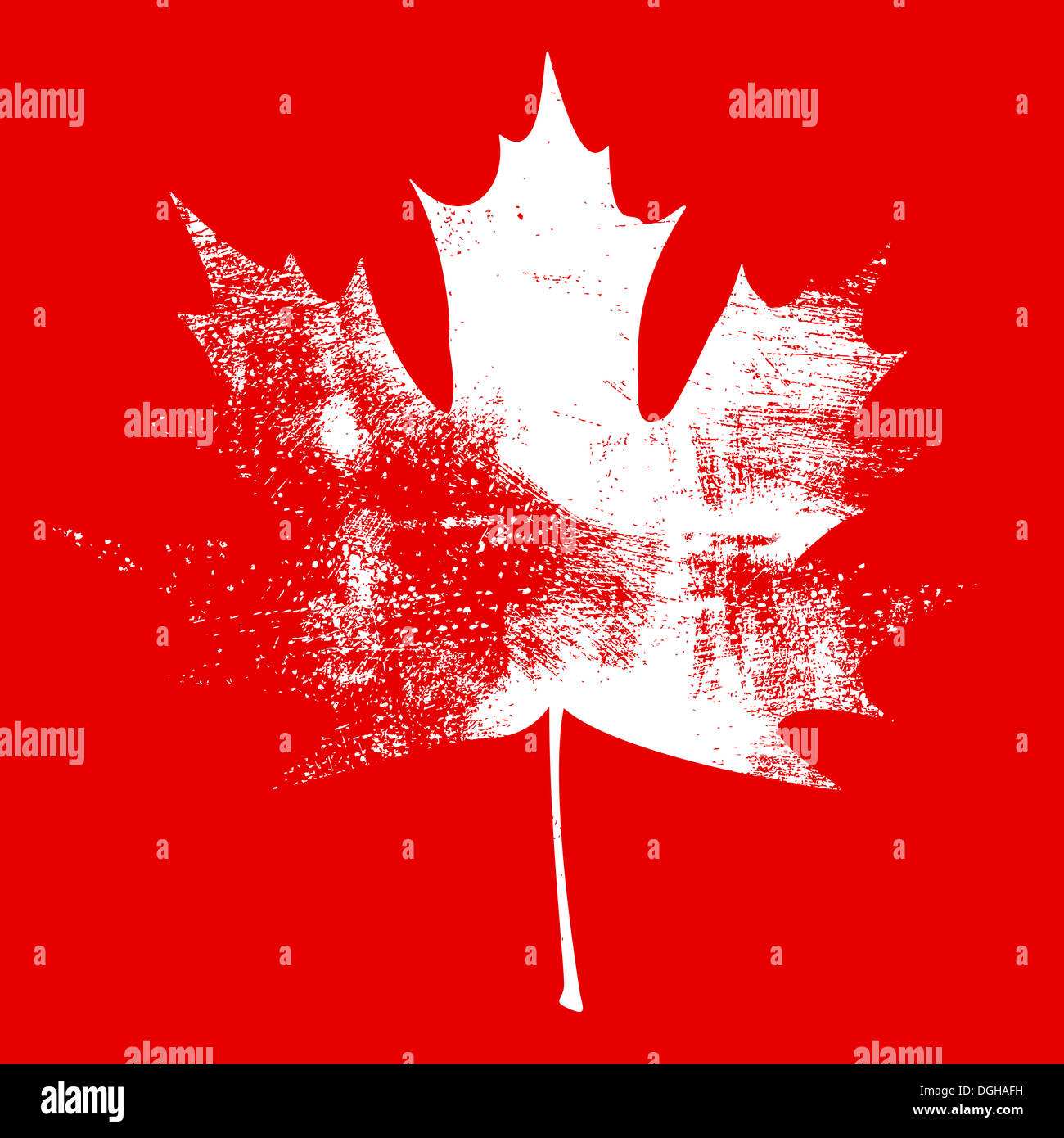 White Grunge Maple Leaf. EPS10 vector illustration Stock Photo - Alamy