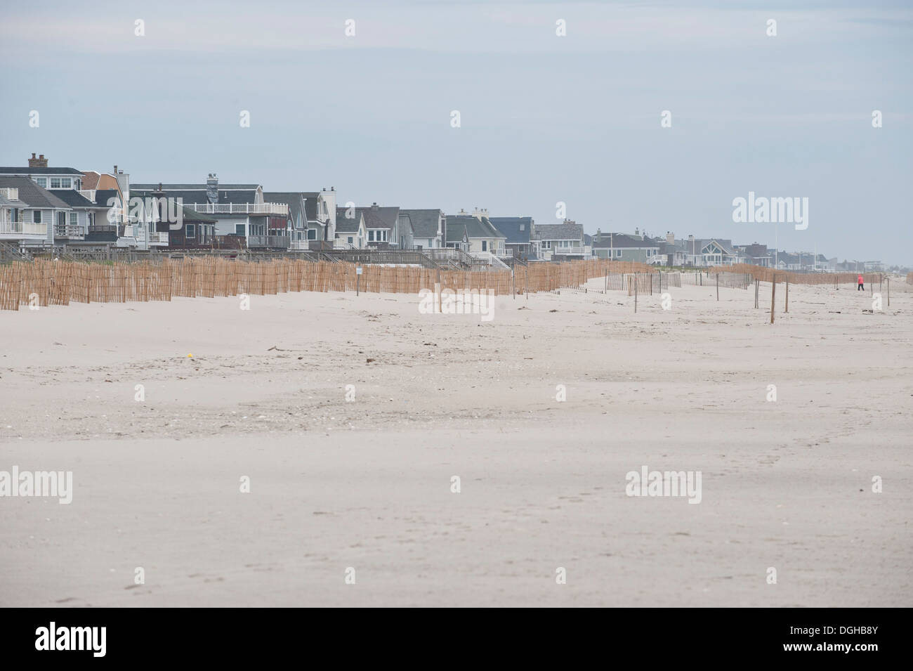 View of the ocean beach along West Hampton Dunes, in West Hampton Dunes