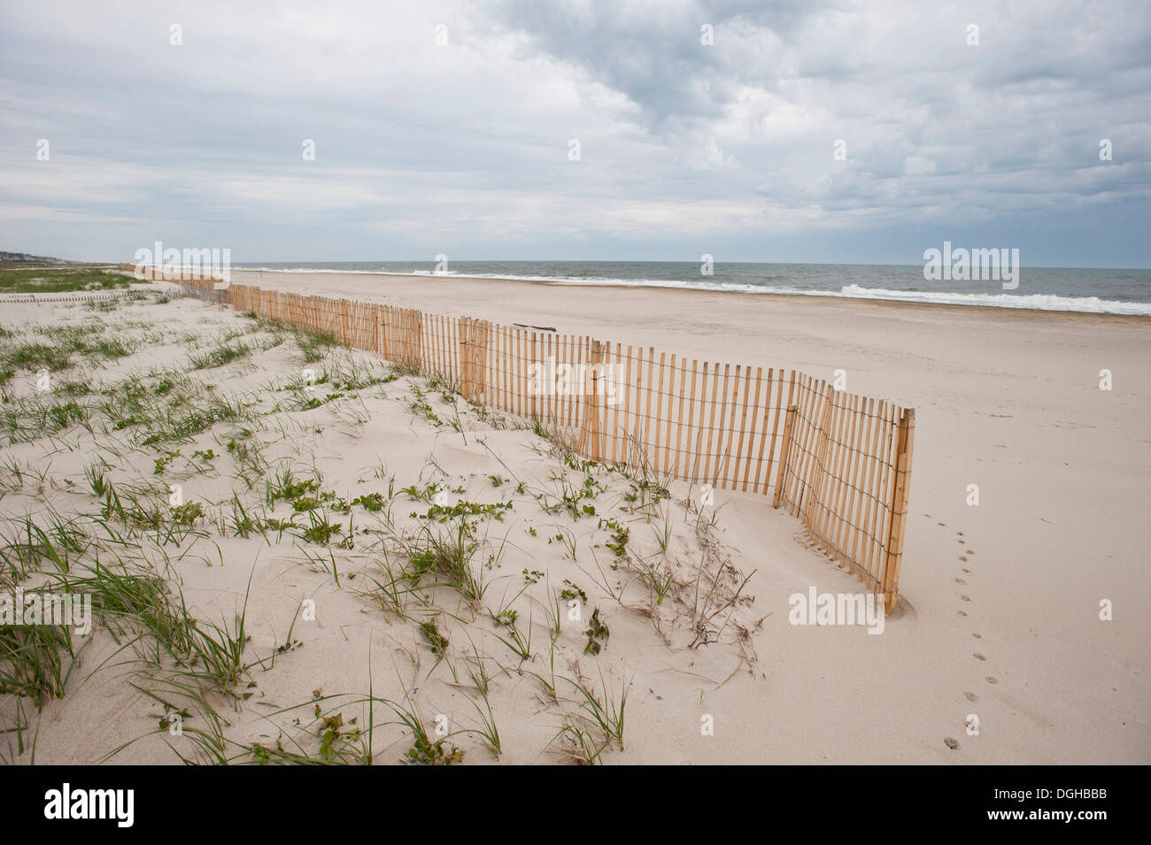 View of the ocean beach along West Hampton Dunes, in West Hampton Dunes