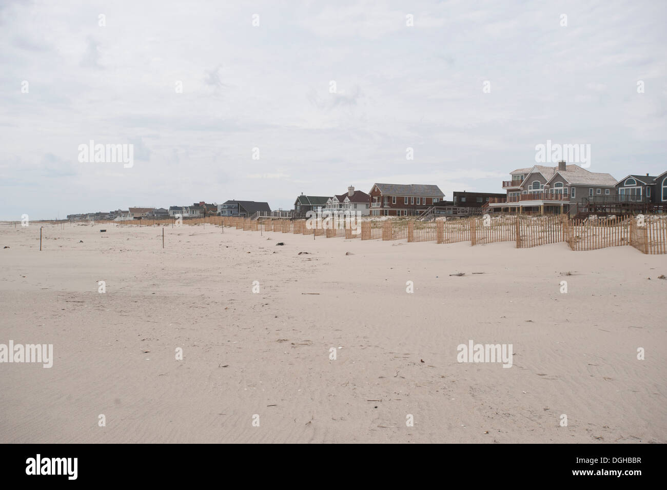 View of the ocean beach along West Hampton Dunes, in West Hampton Dunes