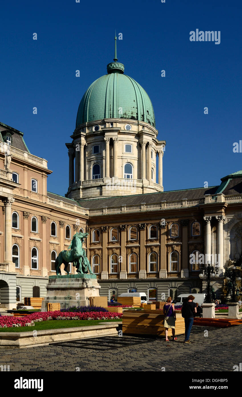 The Royal Palace in the Castle District Buda Budapest Hungary Stock ...