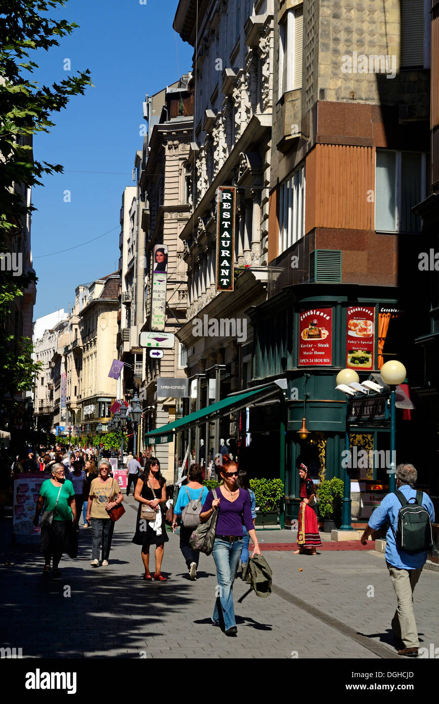 Budapest main shopping street hi-res stock photography and images - Alamy