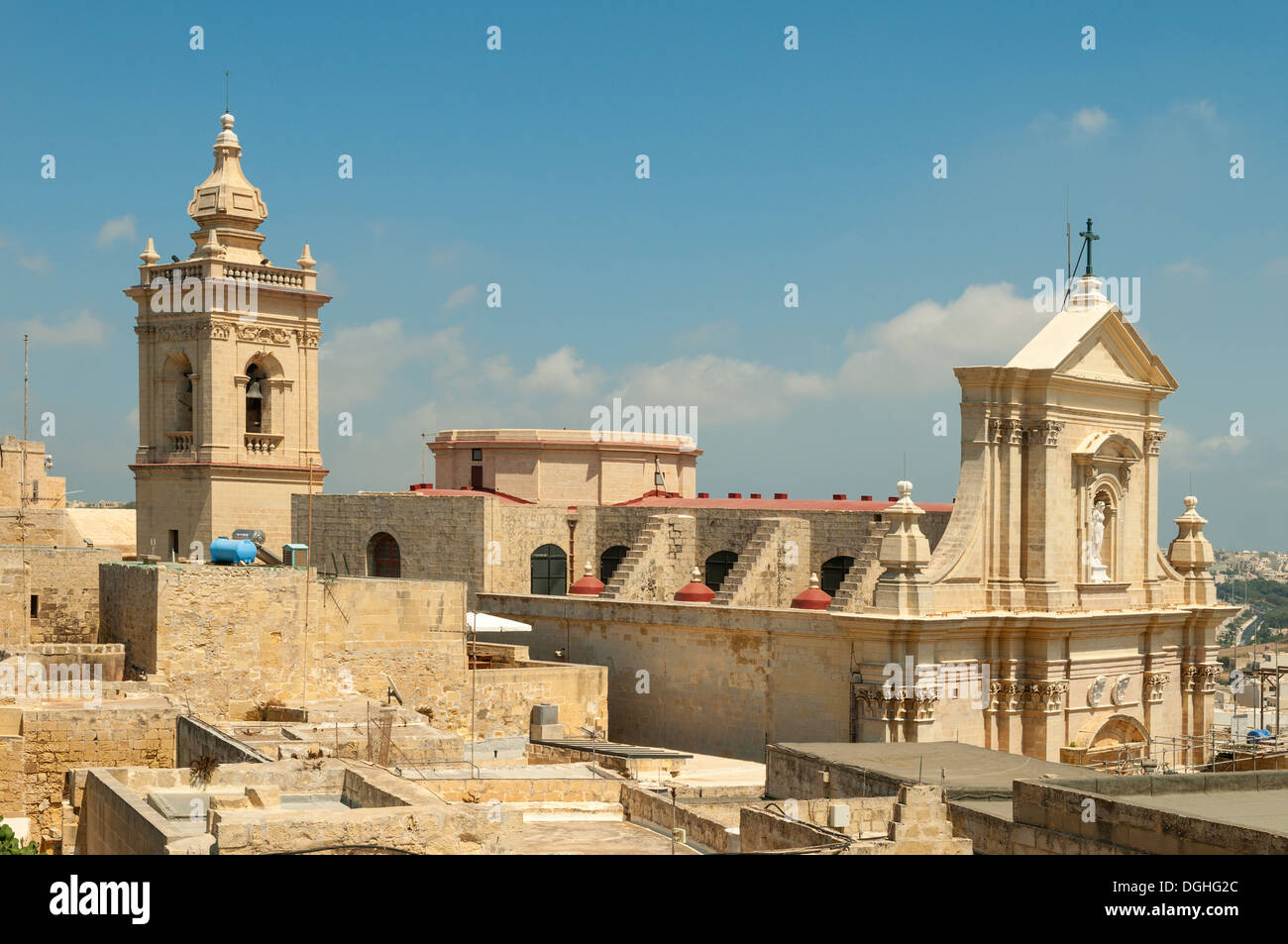 Citadel Cathedral, Rabat, Gozo, Malta Stock Photo