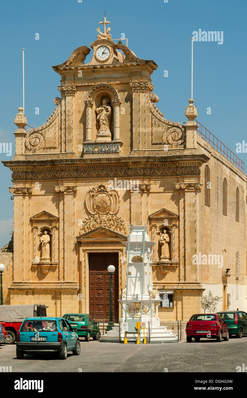 St Francis' Church, Rabat, Gozo, Malta Stock Photo