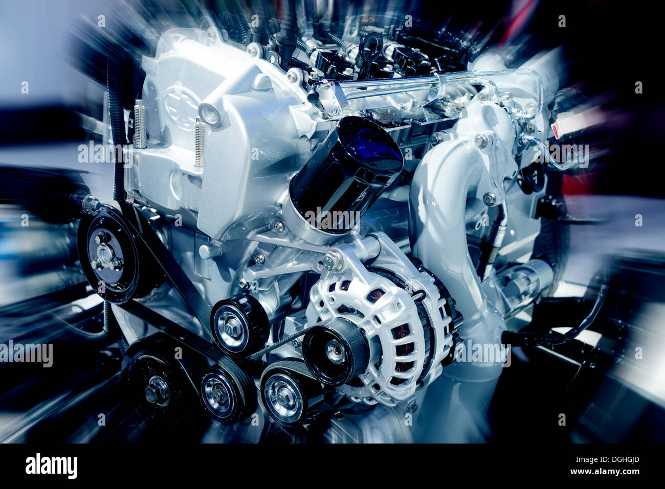 The car's engine closeup Stock Photo - Alamy
