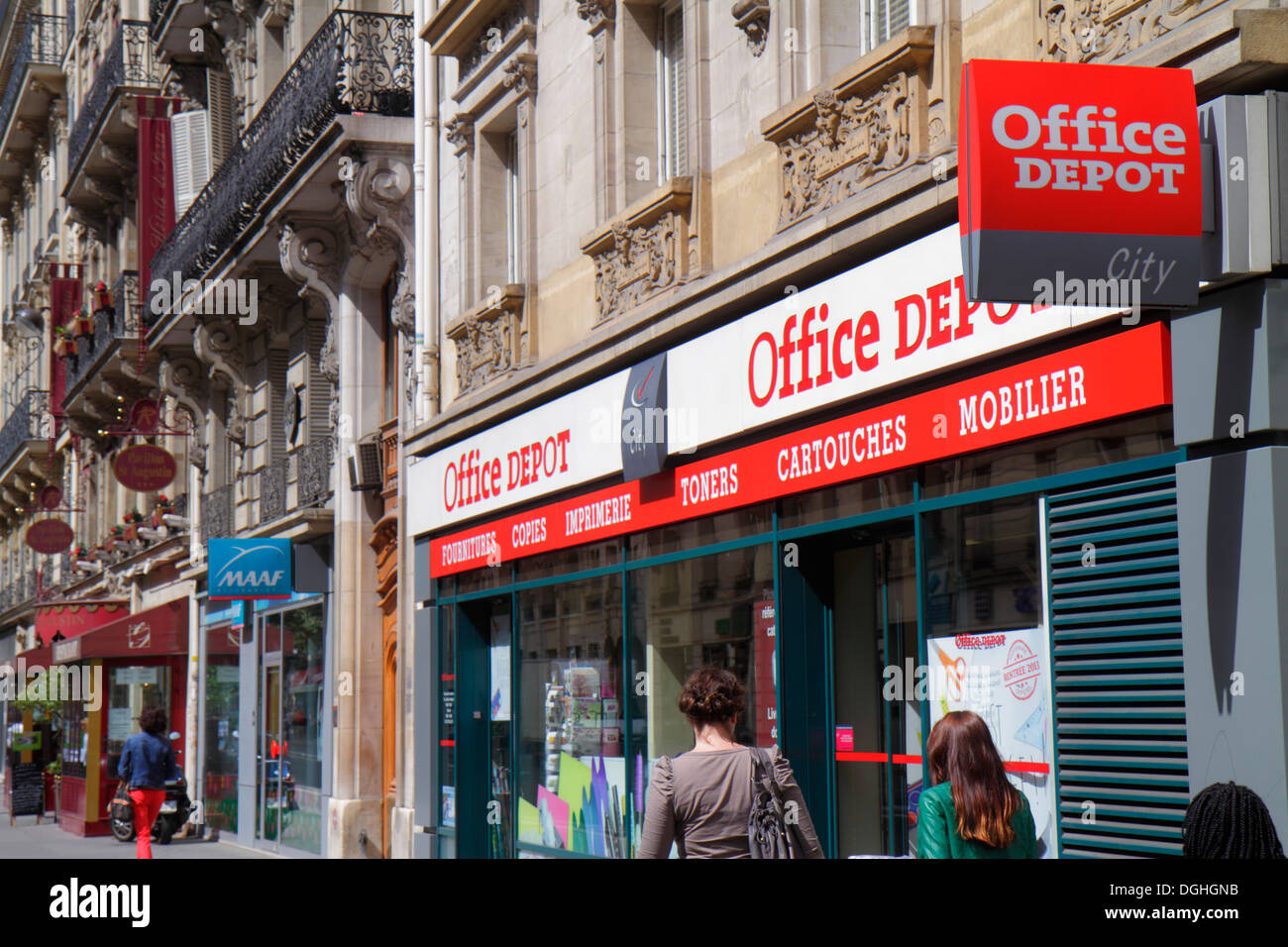 Paris France,8th arrondissement,Rue de la Pépinière,Office Depot,supplies,store,front,entrance,France130819023 Stock Photo