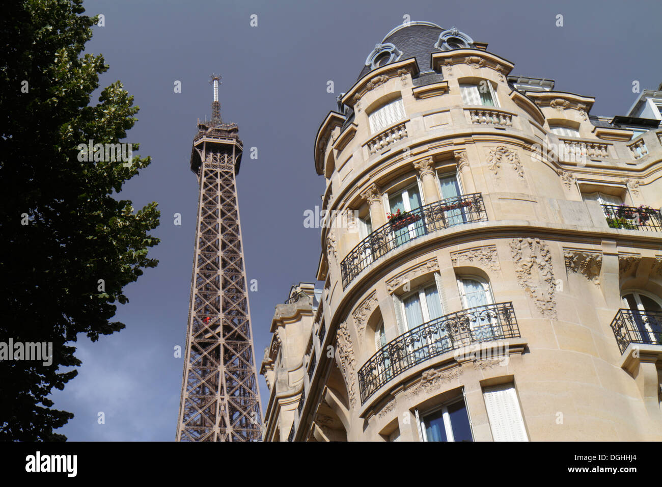 Paris France,7th arrondissement,Avenue de Suffren,Eiffel Tower,Haussman