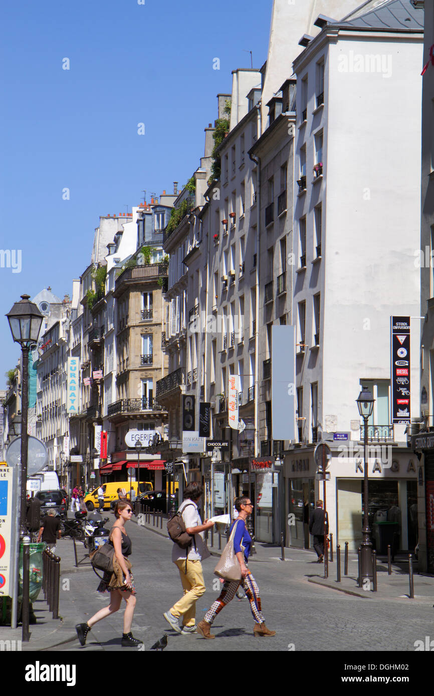 Paris France,2nd arrondissement,Rue du Caire,crossing street,Haussmann