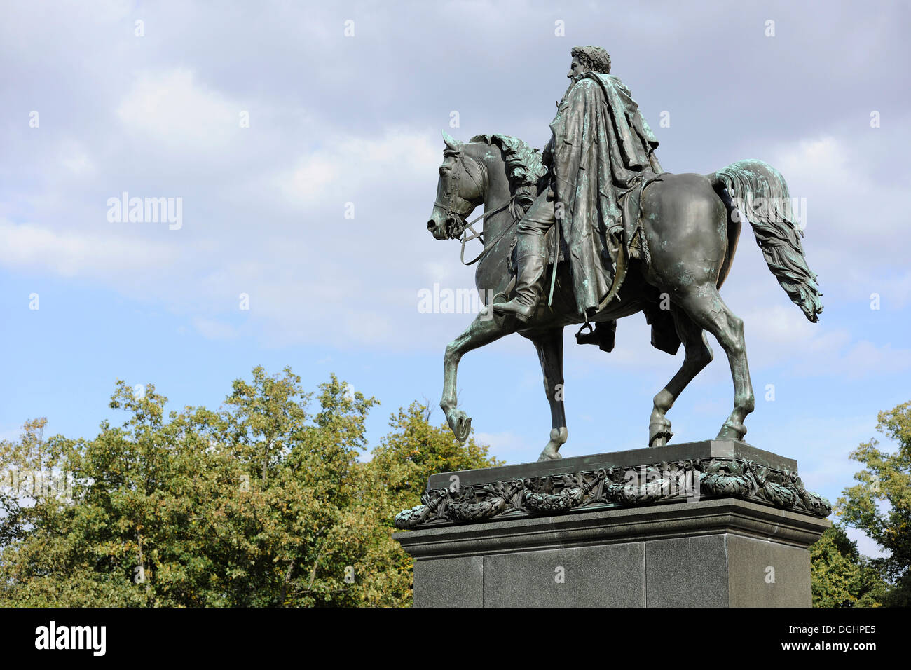 Equestrian statue carl august weimar hi-res stock photography and ...