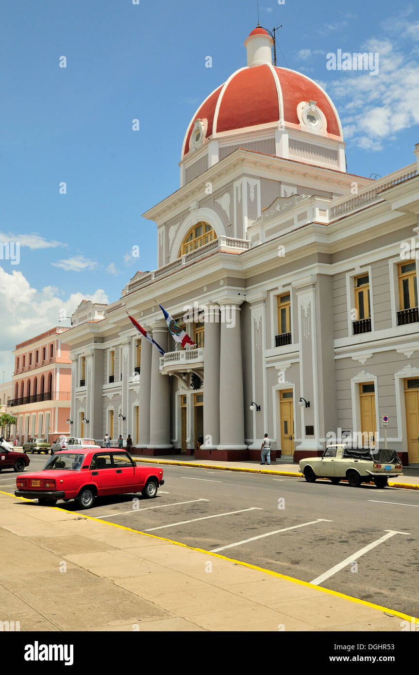 Museo Provincial, museum of local history, Parque Marti park, Cienfuegos, Cuba, Caribbean Stock Photo