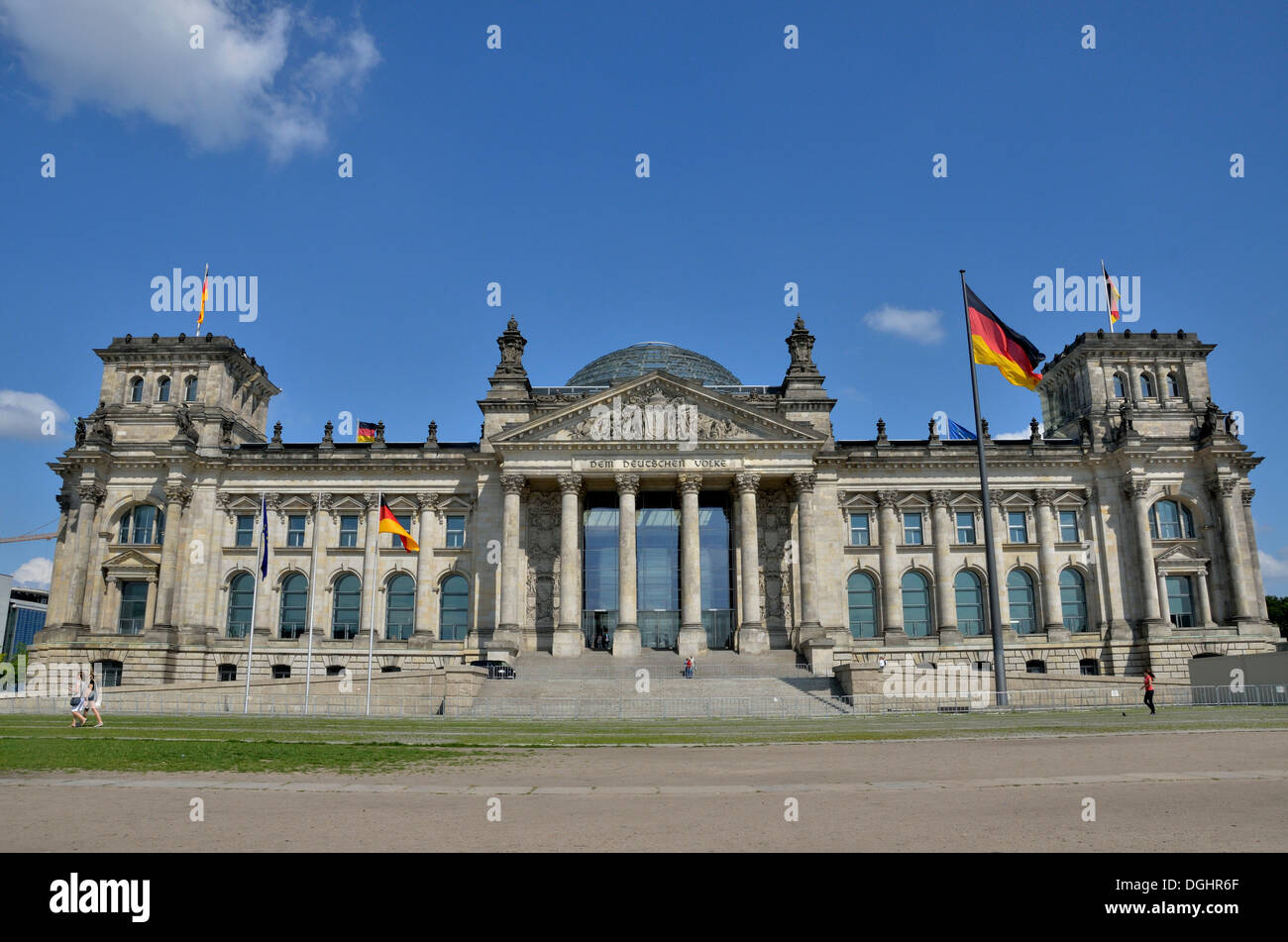 Reichstag Building, Government District, Berlin, PublicGround Stock Photo