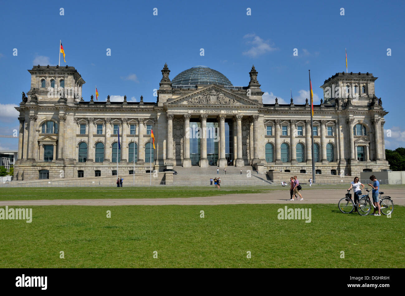 Reichstag Building, Government District, Berlin, PublicGround Stock Photo