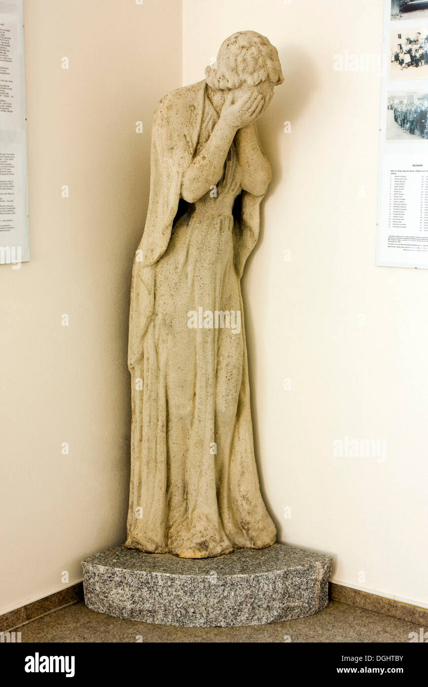 Statue in museum, Rakvice, Breclav district, South Moravia region, Czech Republic, Europe Stock Photo