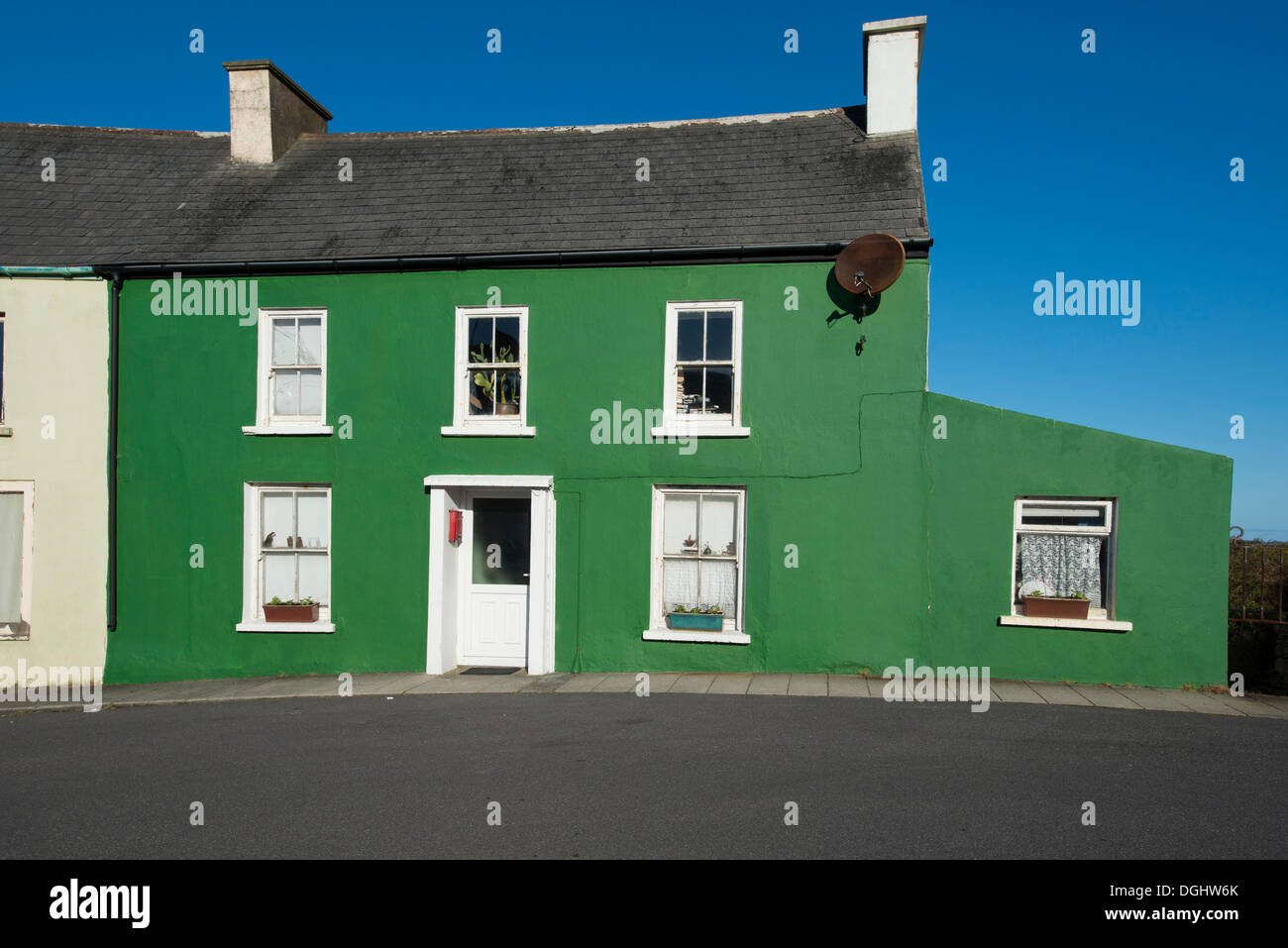 Green House in Allihies, Ring of Beara, Ireland, Europe Stock Photo