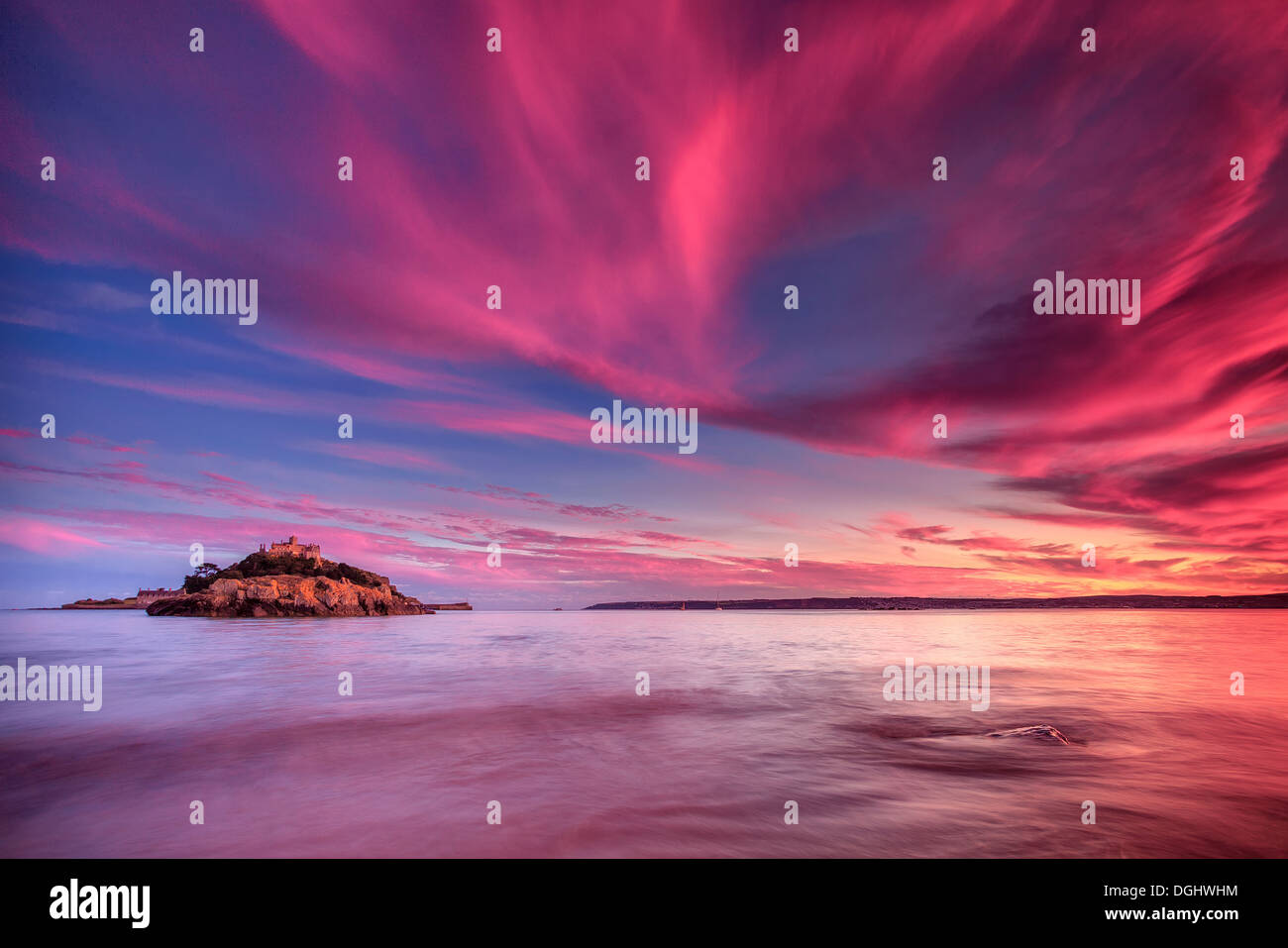A view toward St. Michaels Mount Stock Photo Alamy