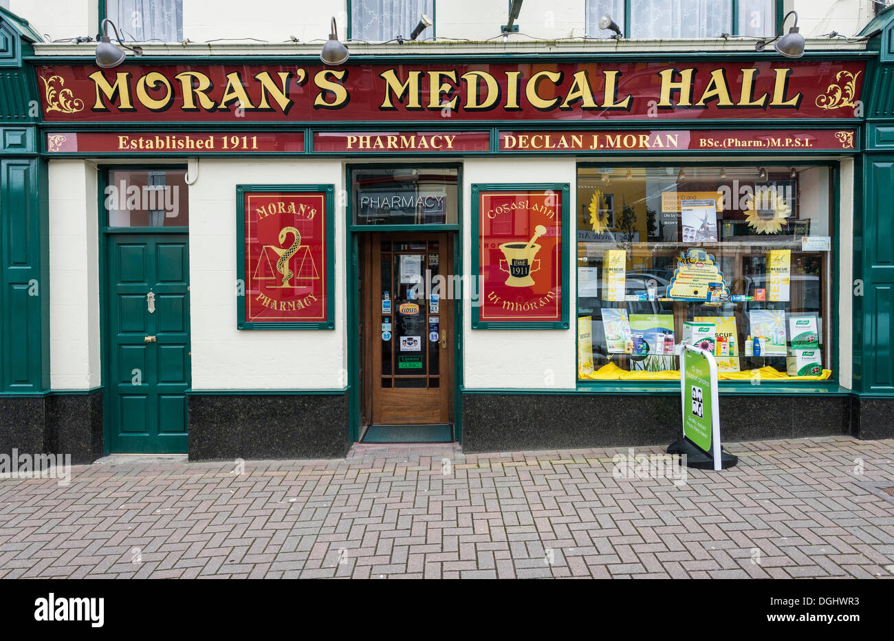 Pharmacy, Moran's Medical Hall, Clifden, Galway, Republic of Ireland