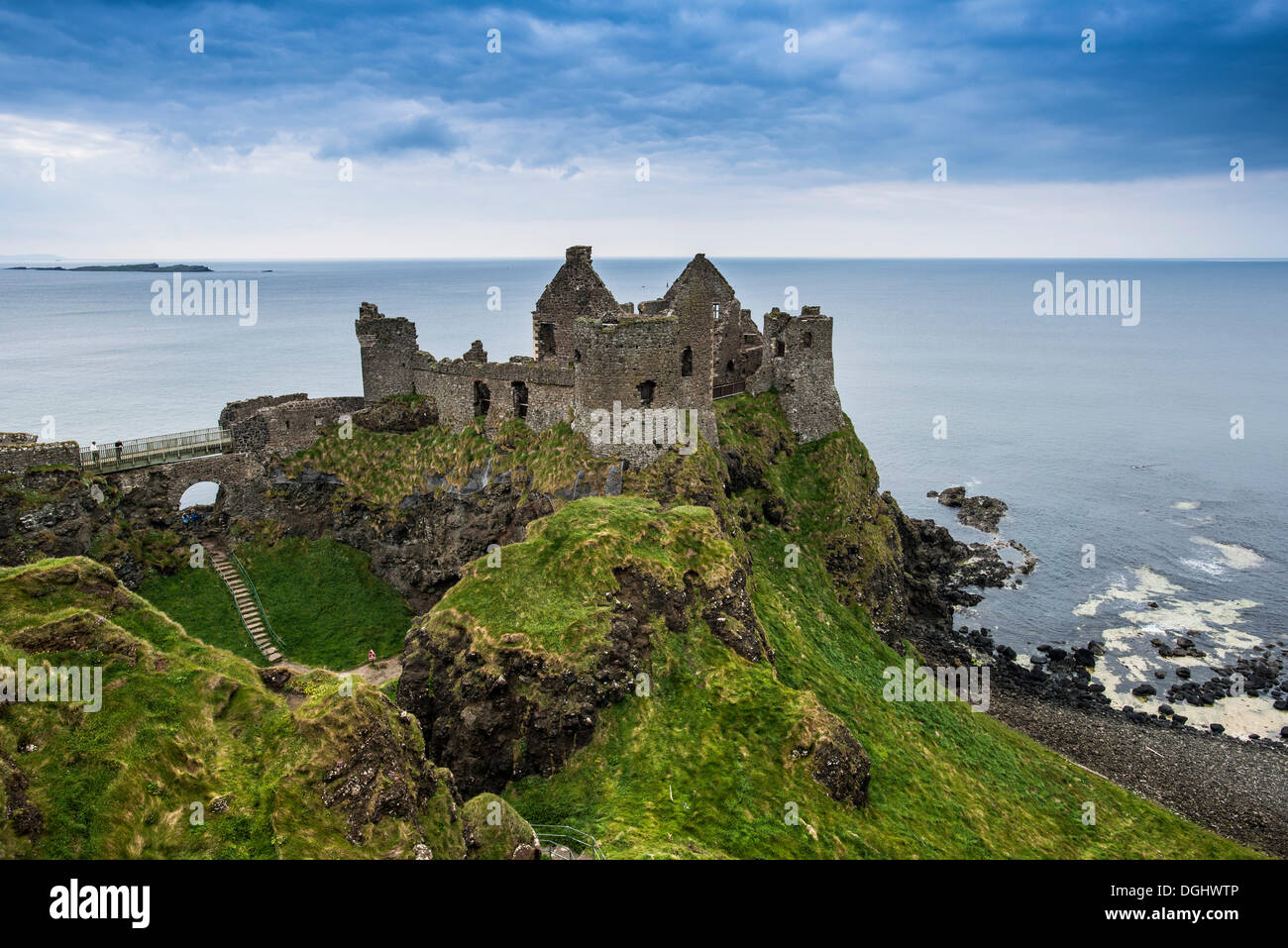 Dunluce Castle, Coleraine, Northern Ireland, United Kingdom, Europe Stock Photo
