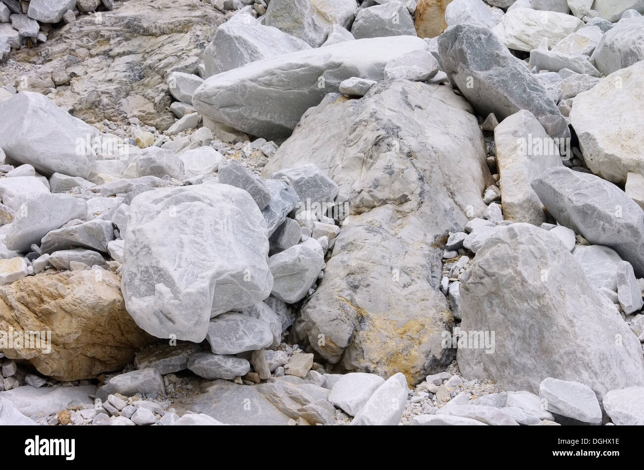 Carrara Marmor Steinbruch - Carrara marble stone pit 31 Stock Photo