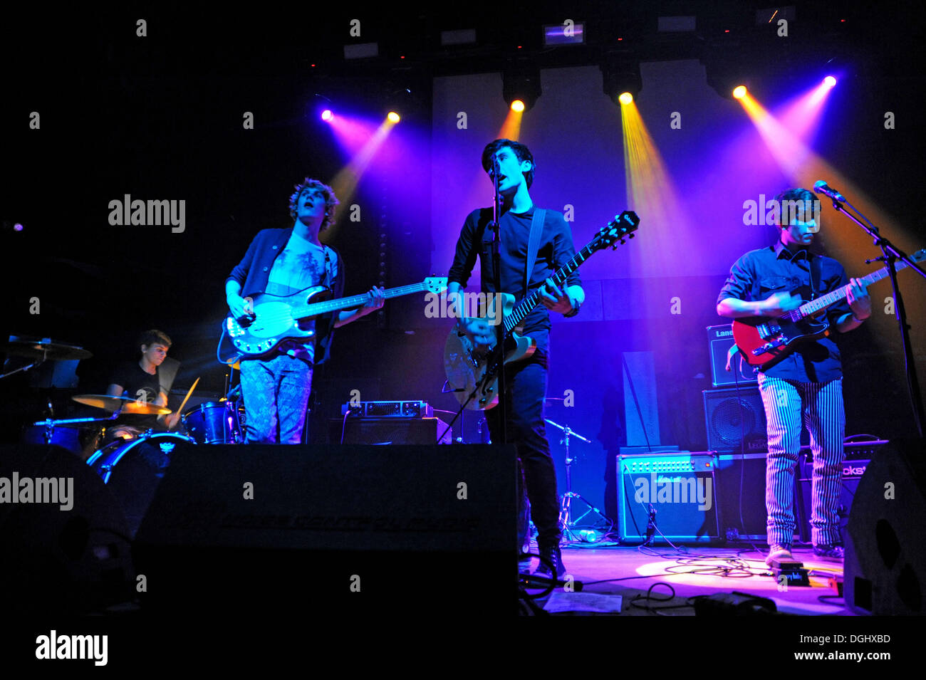 Indie rock band Imbium performing at The Haunt club in Brighton Stock Photo