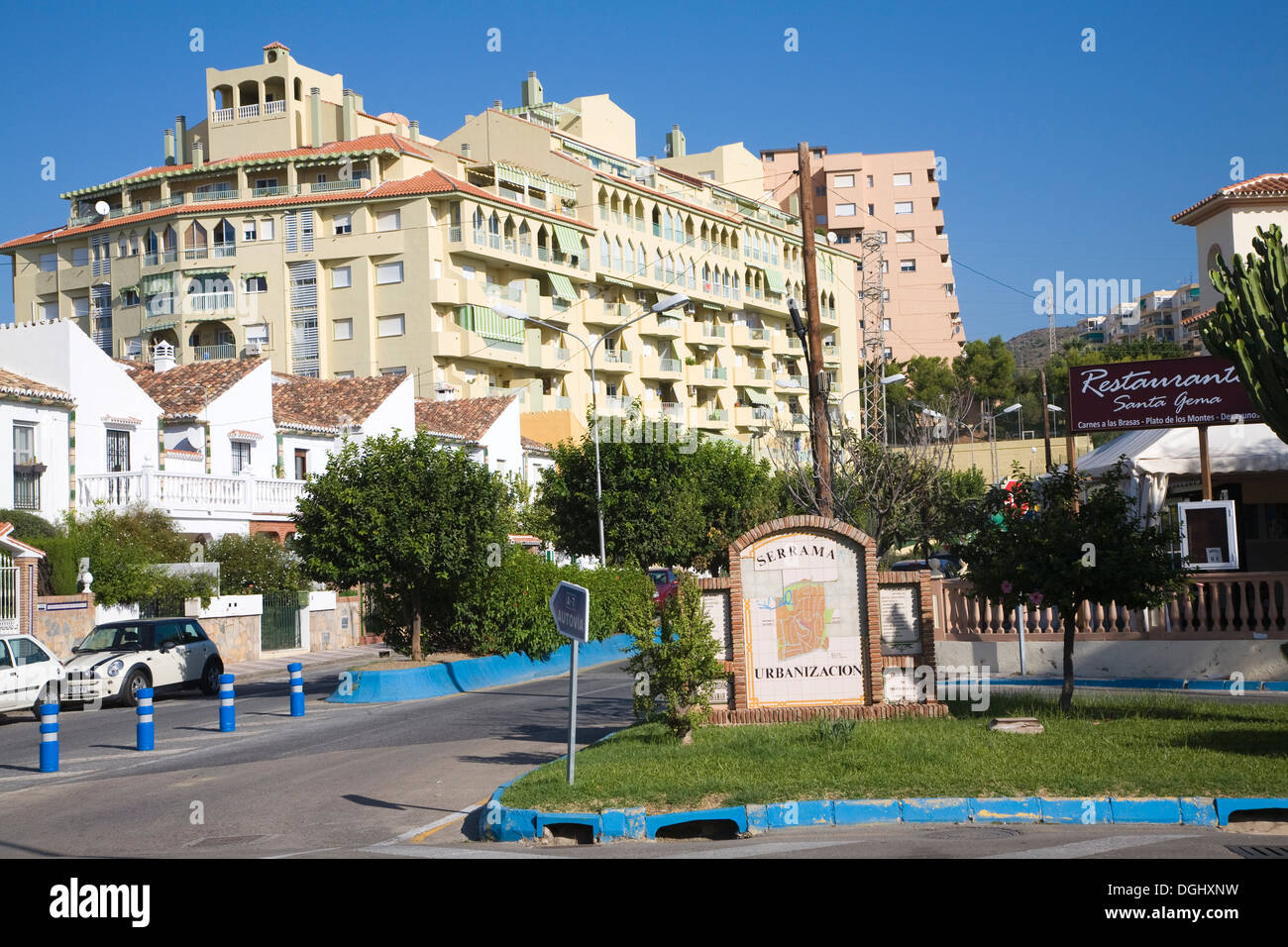 Serrama Urbanizacion  housing project La Cala del Moral, Malaga province, Spain Stock Photo