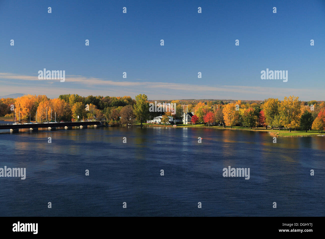 Richelieu River, Eastern Townships, Quebec Province, Canada Stock Photo Alamy