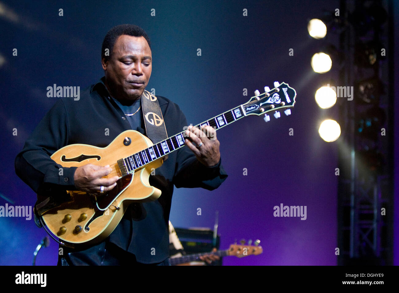 US jazz guitarist and singer Benson, live at the Blue Balls