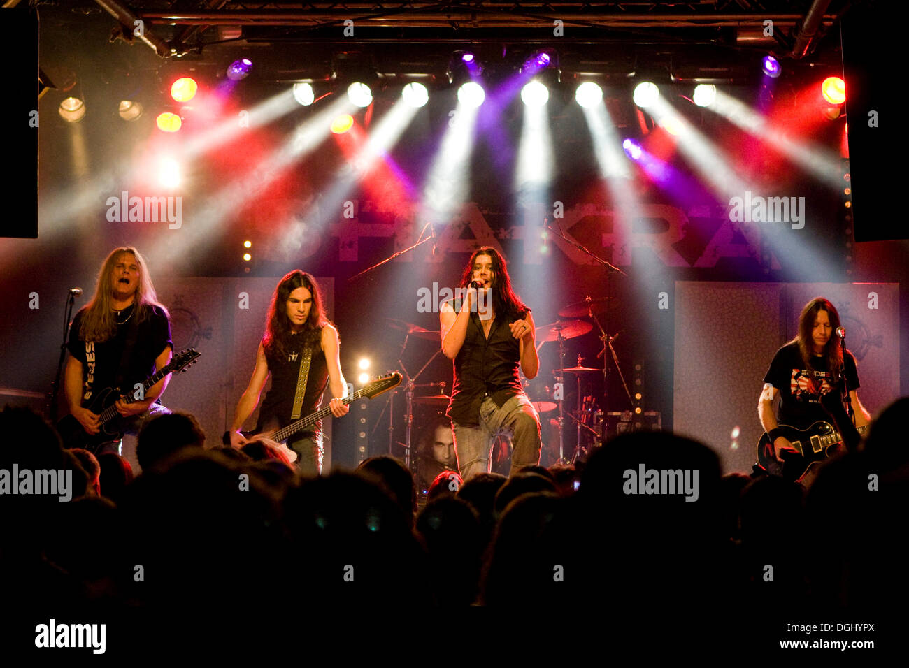 The Swiss hard rock band Shakra live at the Schueuer concert hall, Lucerne, Switzerland Stock Photo