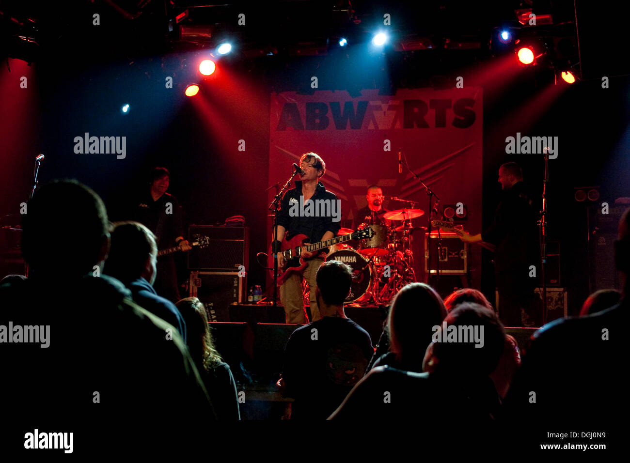 German punk band Abwaerts, live in the Schueuer, Lucerne, Switzerland Stock Photo