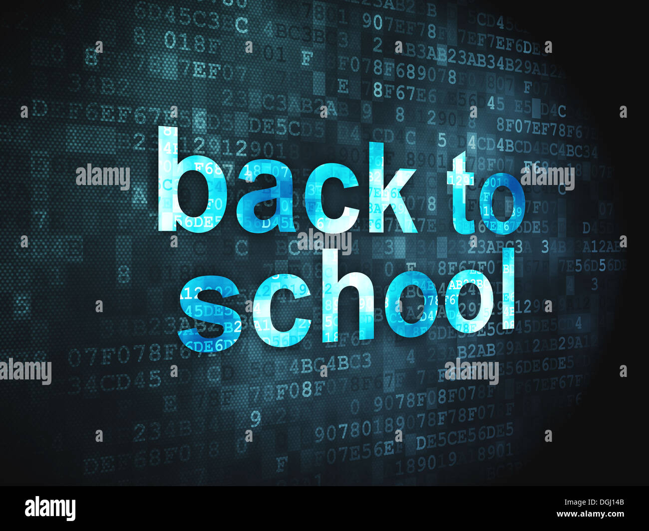 Education concept: Back to School on digital background Stock Photo - Alamy