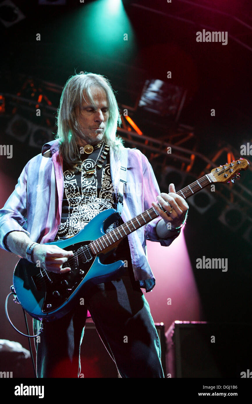 Steve Morse, guitarist of the British rock band Deep Purple live at the Spirit of Music open air festival in Uster, Zurich Stock Photo