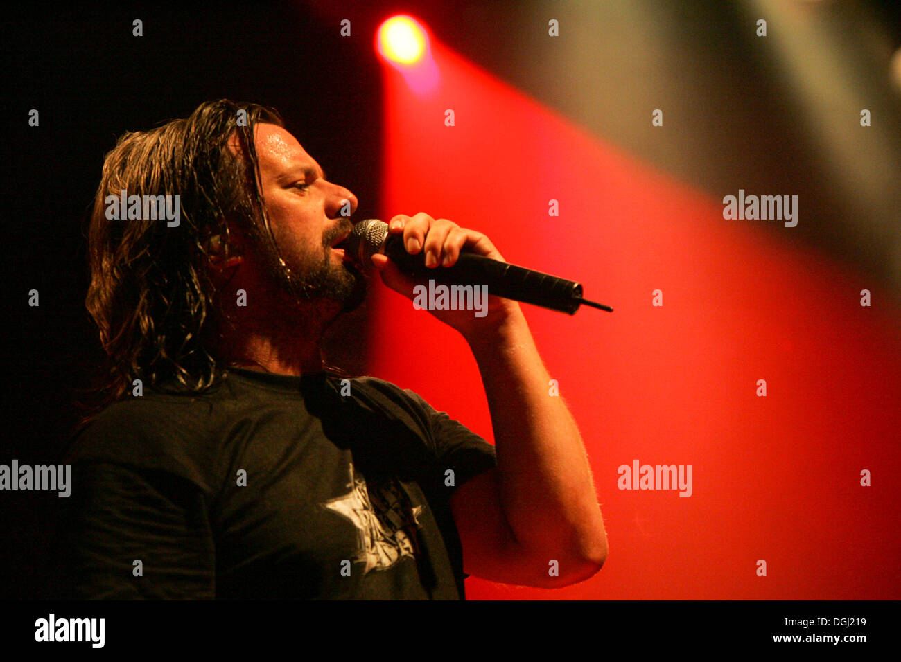 Henning Wehland, singer and frontman of the German rock band H-Blockx ...