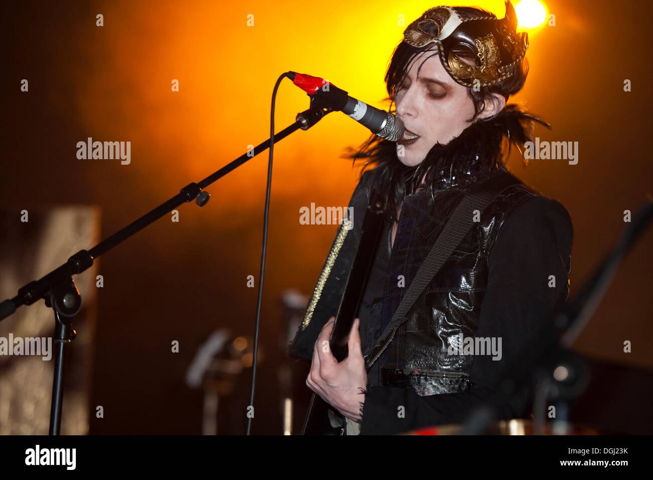 The British glam rock singer and musician Chris Corner live with his