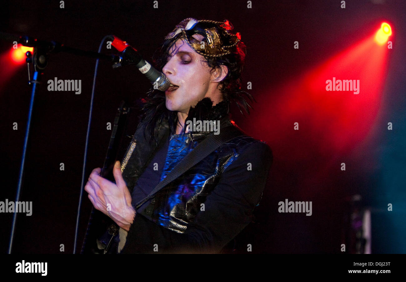 The British glam rock singer and musician Chris Corner live with his