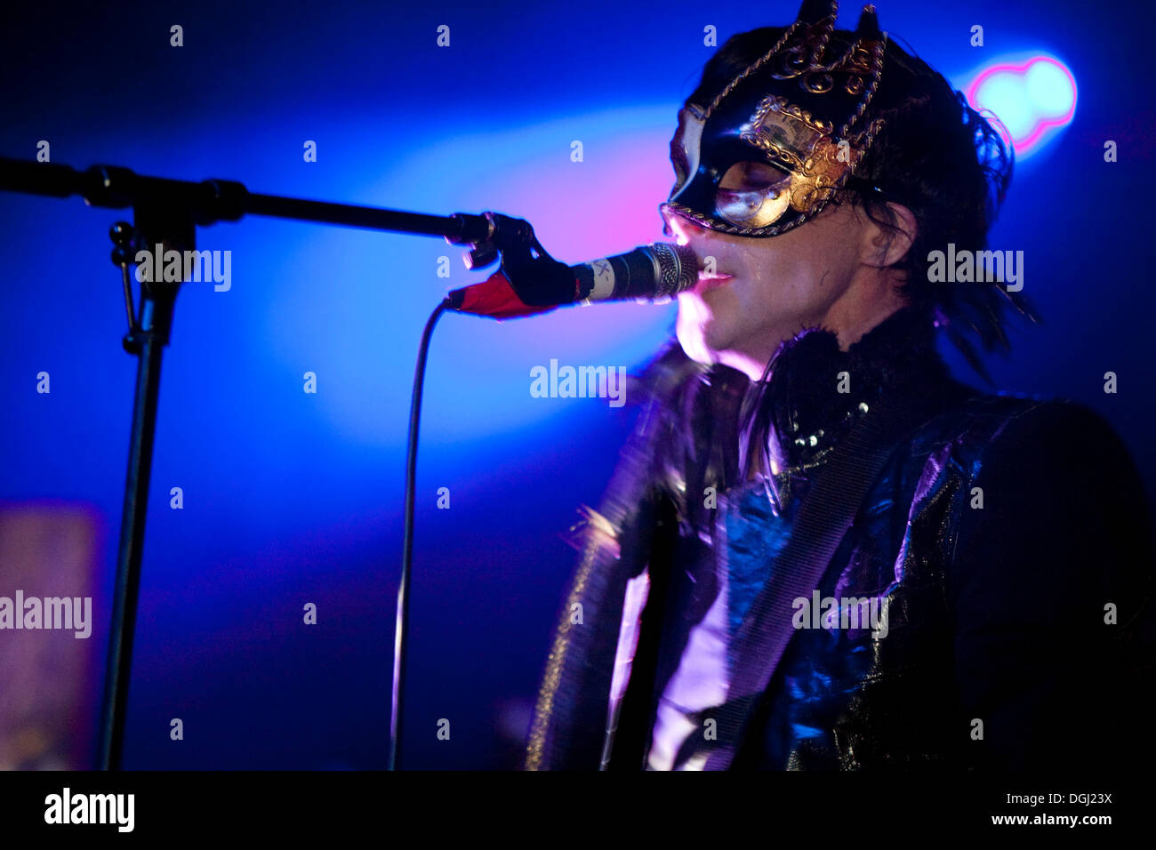 The British glam rock singer and musician Chris Corner live with his