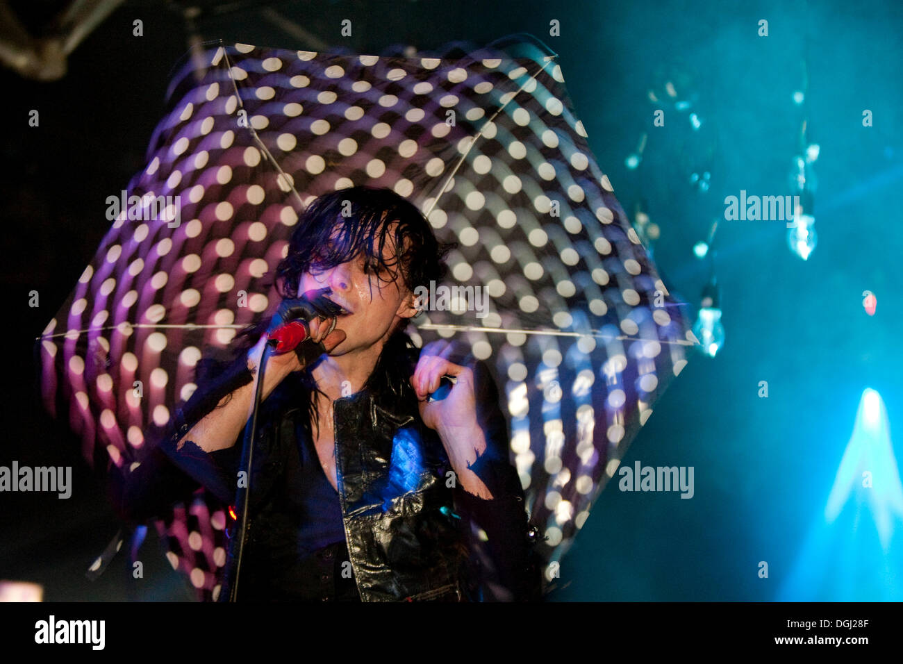 The British glam rock singer and musician Chris Corner live with his