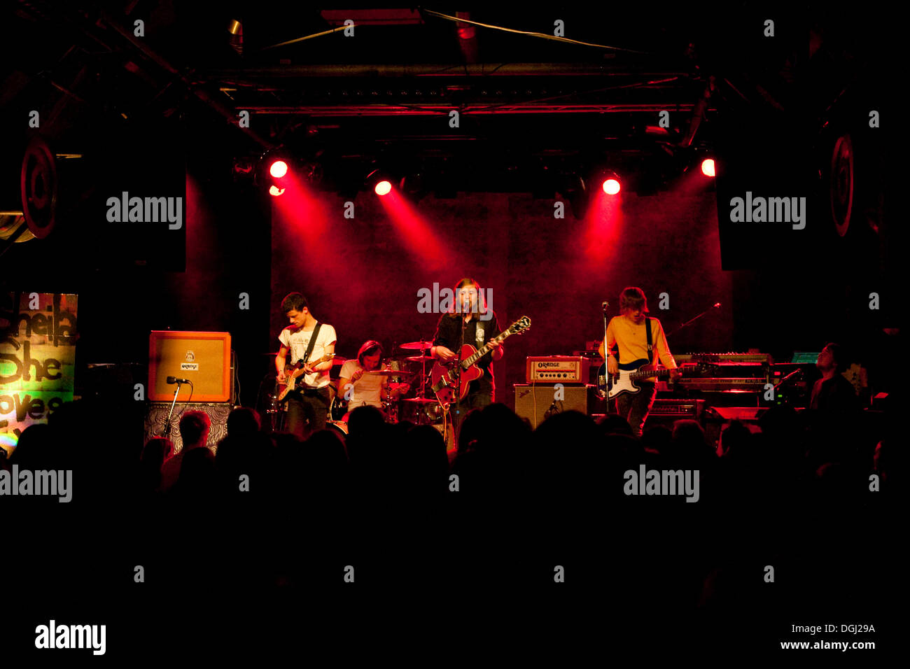 The Swiss pop band Sheila She Loves You, live at the Schueuer Concert Hall,  Lucerne, Switzerland Stock Photo - Alamy