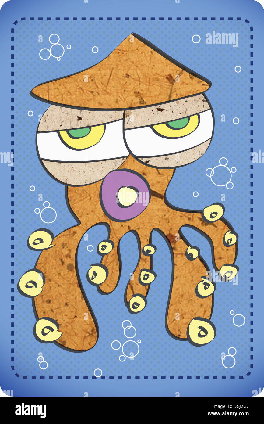 an illustration of a octopus Stock Photo - Alamy