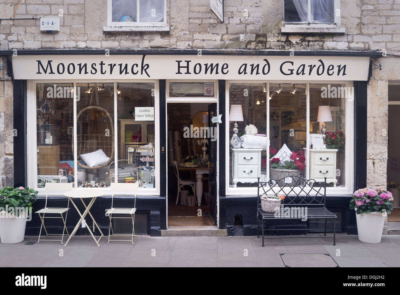Moonstruck home and garden shop in Cirencester UK Stock Photo
