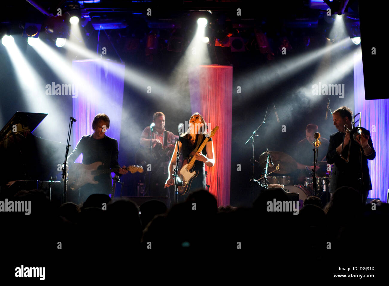 Swiss singer-songwriter Sophie Hunger live at the Schueuer concert hall ...