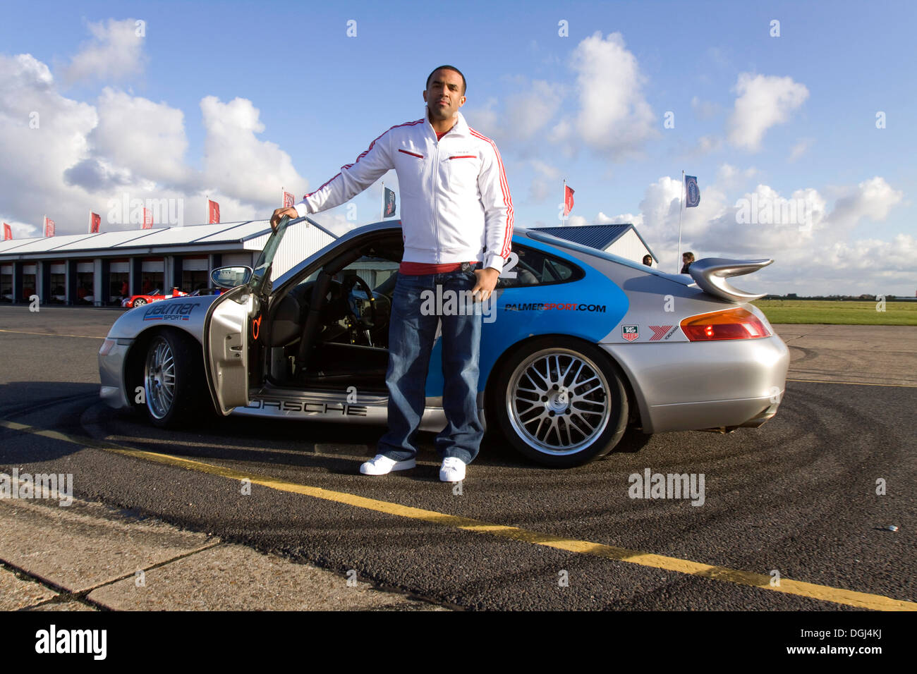 English singer songwriter Craig David at Bedford Autodrome, England.United Kingdom. Stock Photo