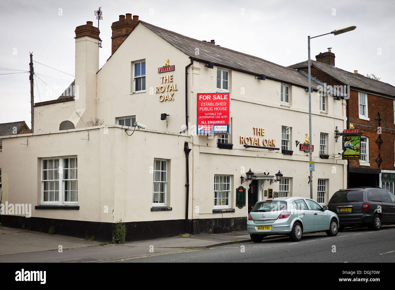 The Royal Oak public house for sale in Devizes Wiltshire UK EU Stock