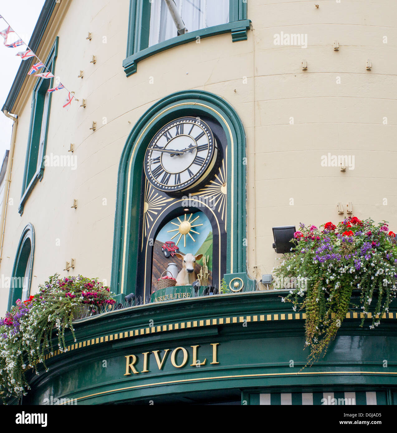 St. Helier Jersey Channel Islands Rivoli clock Stock Photo Alamy