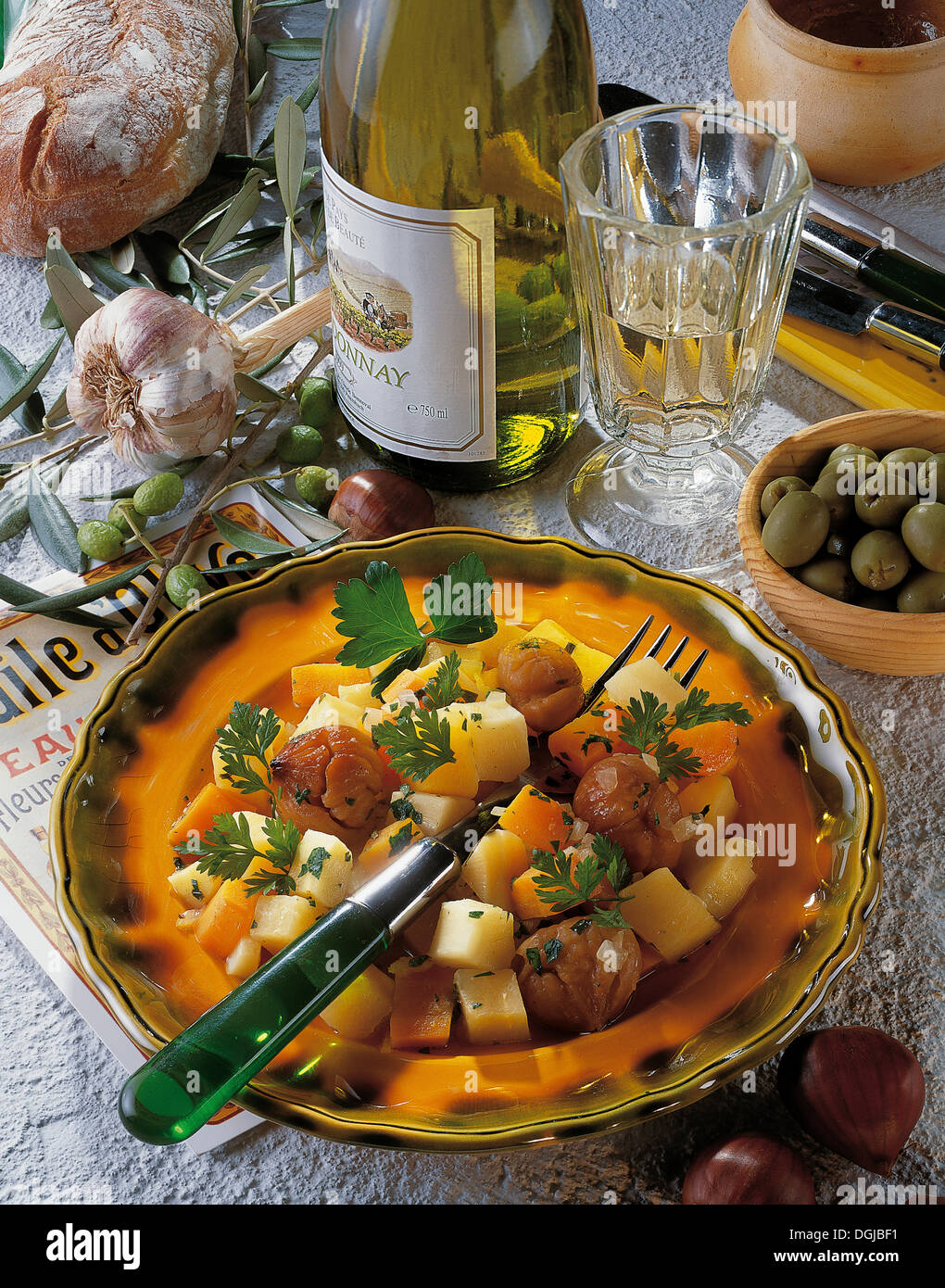 Chestnut vegetables, France Stock Photo Alamy