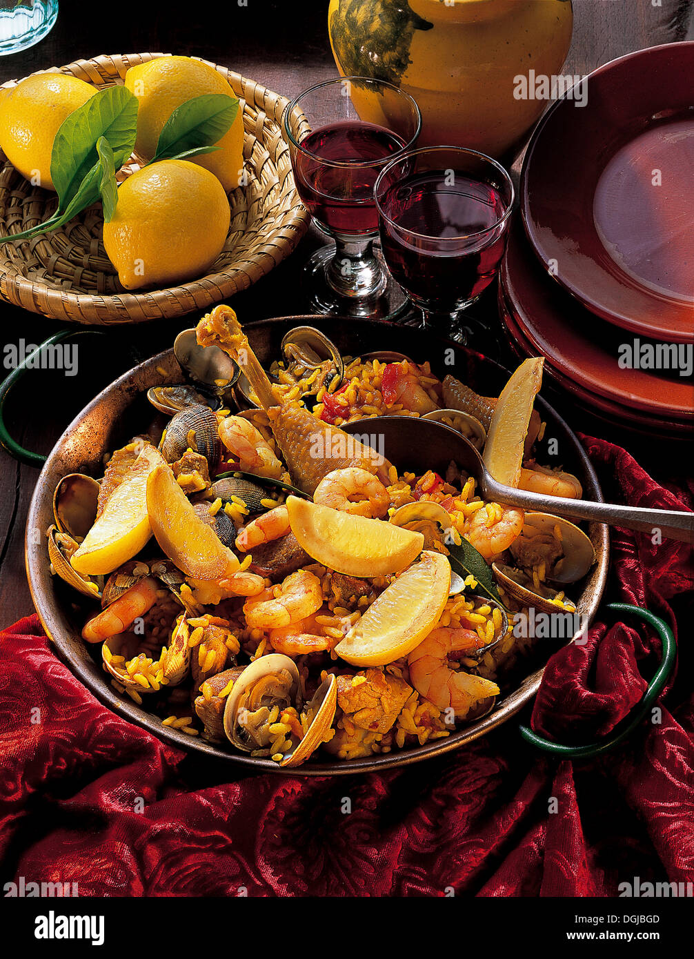 Paella Valenciana, Spain Stock Photo Alamy