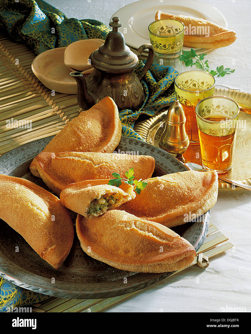 Potato pasties, Egypt. Stock Photo